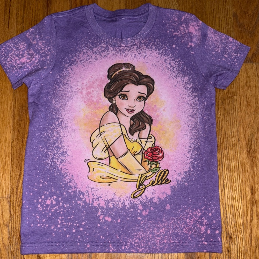 Disney Princess Belle Purple Kids T-Shirt